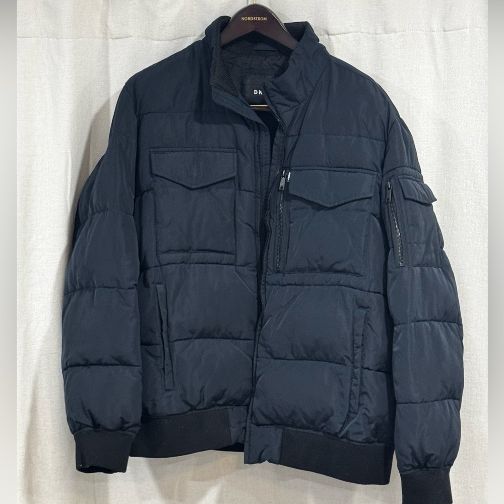 DKNY Men's Navy Puffer Jacket